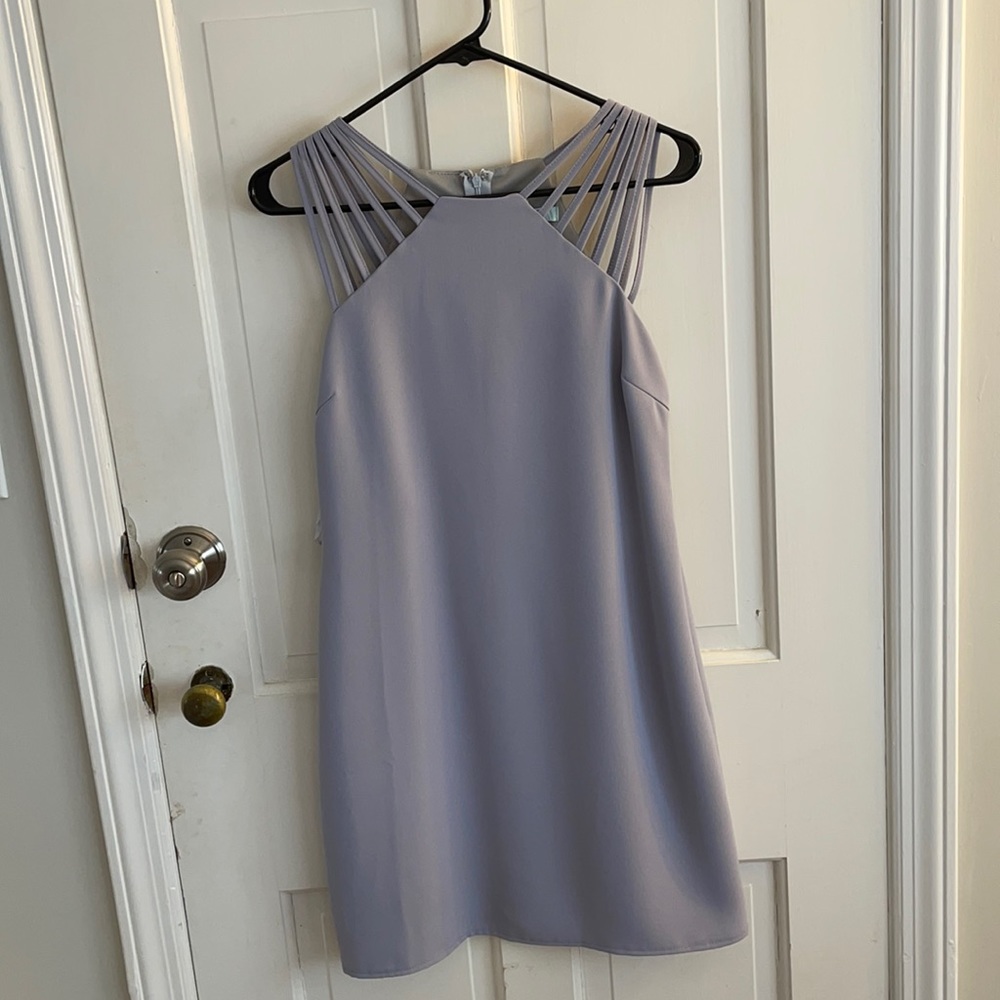 lavender mini dress